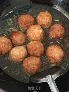 Make The egg of quail burns lion heads step 8