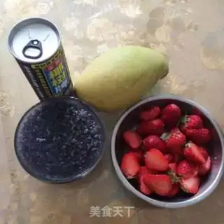Make Mango black rice step 1