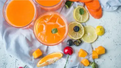 Make Mango carrot juice step 3