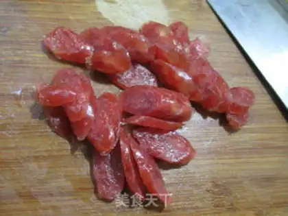 Make Two pepper sausage fried eggs step 2