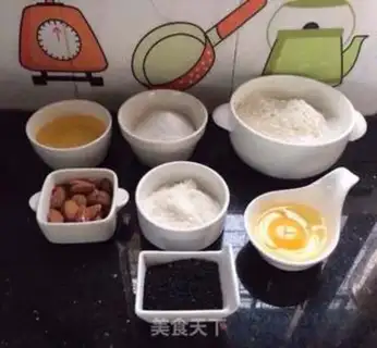 Make Almond sesame cake step 0