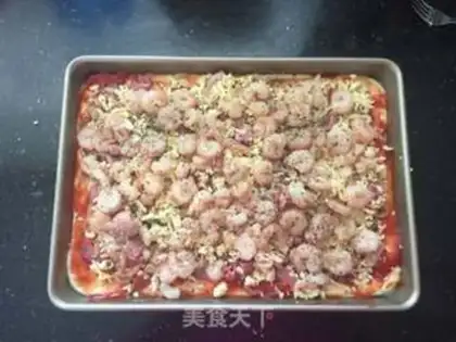 Make The best bacon shrimp pizza step 17