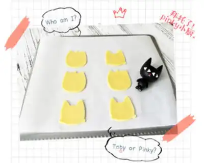 Make Cat cookies step 5