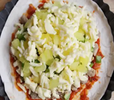 Make Beef pickles, pepper pizza step 7