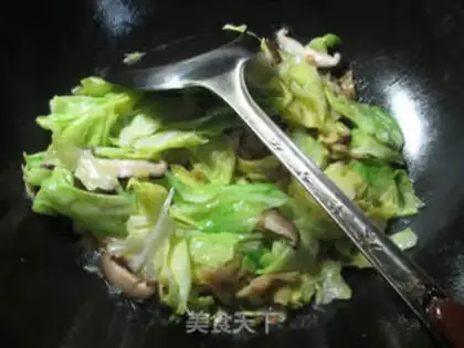 Make Scrambling veggie mushrooms and urchins step 4