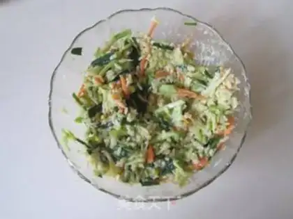 Make Vegetable rice cake step 5