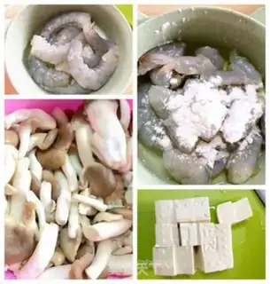 Make Shrimp mushroom tofu step 0