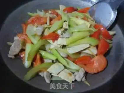 Make Celery tomato dry step 12