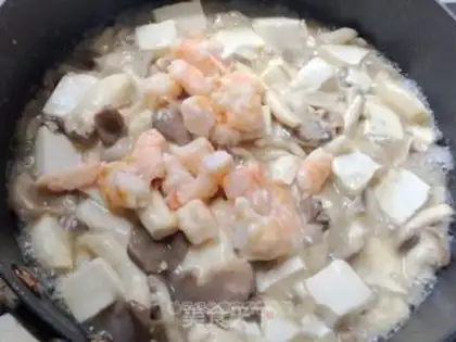 Make Shrimp mushroom tofu step 4