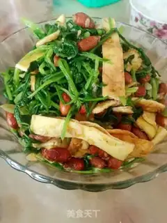 Make Spinach with peanuts step 5