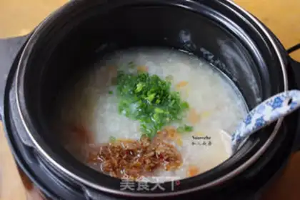 Make Shrimp rice congee step 5