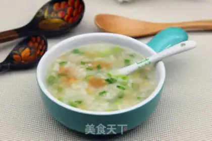 Make Shrimp rice congee step 6