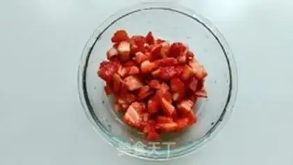 Make Strawberry cheese bag step 11