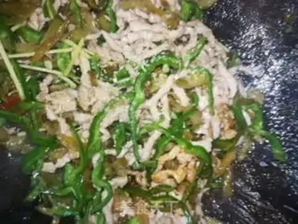 Make Green peppers for meat step 7