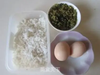 Make Snowball egg fried rice step 0