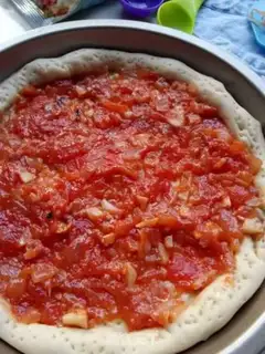Make Meat pine squid pizza step 15