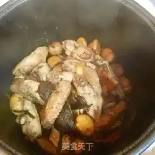 Make Chestnut chicken wings step 5