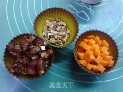 Make No sugar date-free soy muffins step 1