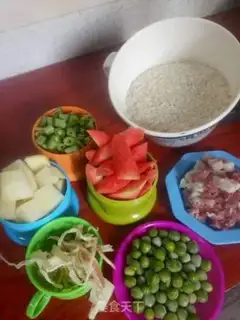 Make Ham squid rice step 0
