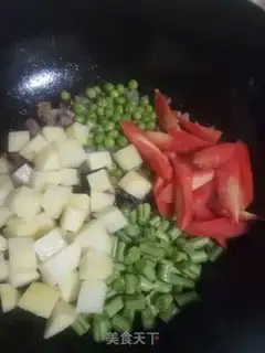 Make Ham squid rice step 8