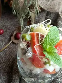 Make Ham squid rice step 12