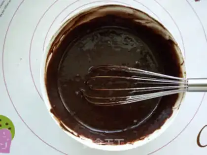 Make Chocolate lava cake step 5
