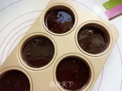 Make Chocolate lava cake step 6