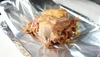 Make Roast chicken onion sauce step 3