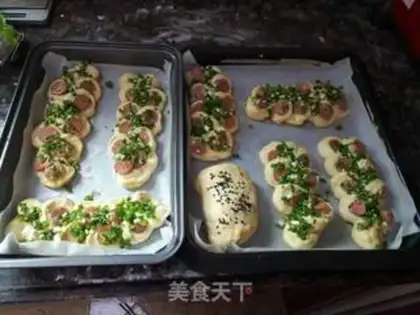 Make Onion sausage bread step 15