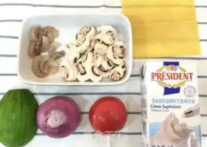 Make I baked shrimp with lasagna step 0