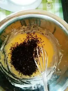 Make Black sesame pretzels step 2