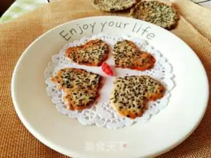 Make Black sesame pretzels step 6