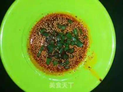 Make Red oil and egg tofu step 5