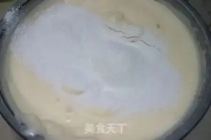 Make Old chicken cake step 4