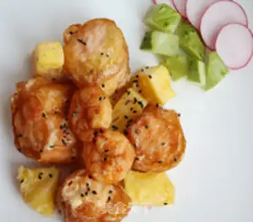 Make Pineapple and shrimp step 11