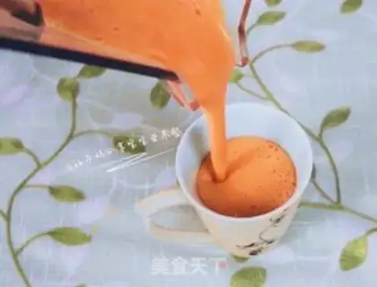 Make Carrot papaya milk step 5
