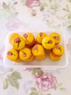 Make Sakura-French Macalon step 15