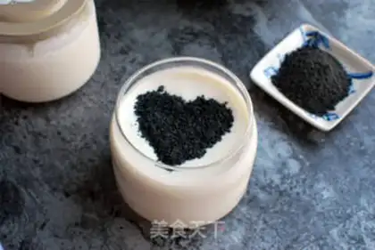 Make Black sesame yogurt step 5