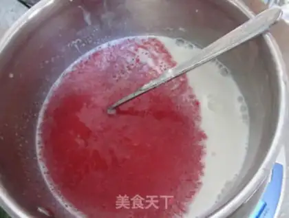 Make Cherry strawberry mousse step 8