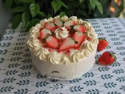 Make Strawberry cake step 9