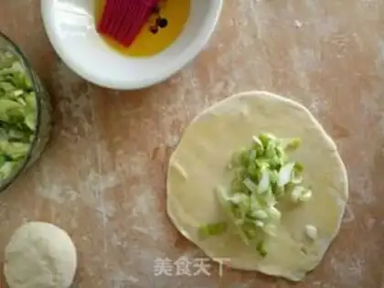 Make Onion cake step 1