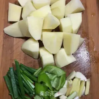 Make Potato chicken step 1