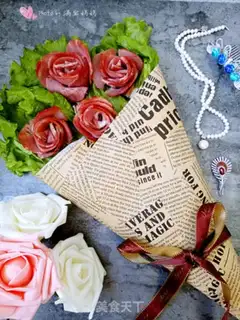 Make Baking bacon roses step 14