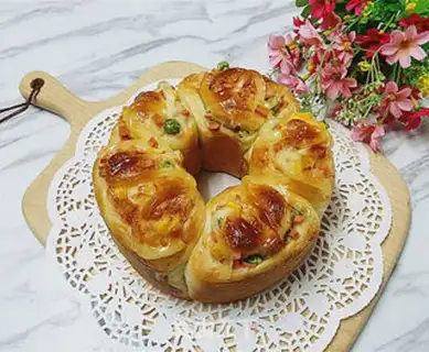 Make Ham cheese rolls step 15