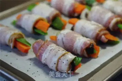 Make Triple bacon rolls step 5