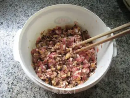 Make A mushroom dumpling step 6