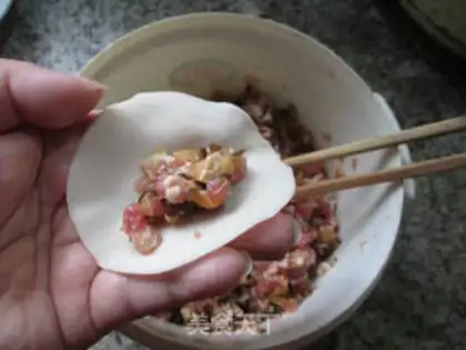 Make A mushroom dumpling step 7