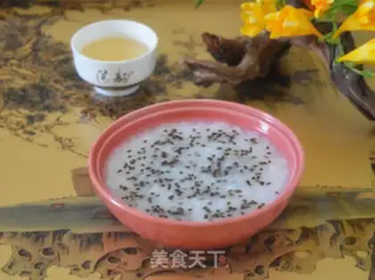 Make Sesame honey congee step 4
