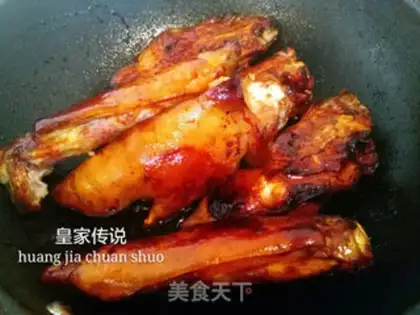 Make Red burning pig hoof step 4