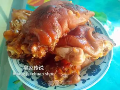 Make Red burning pig hoof step 6